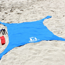 Easy to set up beach shade tent starts with unpacking and spreading out