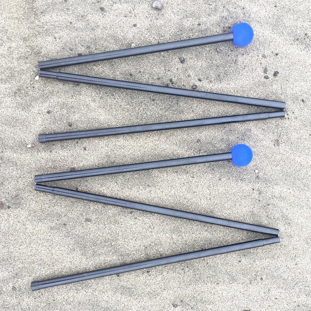 A pair of extra poles for setting up your SunBear Shade with four poles instead of two. Works on the beach, dirt, grass or anywhere you chill!